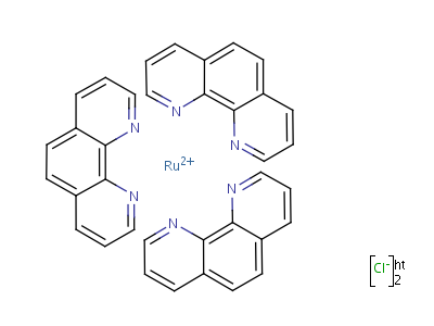 (Oc-6-11)-tris(1,10-phenanthroline)ruthenium dichlorideStructure,23570-43-6Structure (Oc-6-11)-tris(1,10-phenanthroline)ruthenium dichloride Structure,23570-43-6Structure