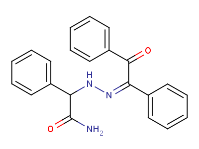 2-[(2Z)-2-(2-氧代-1,2-二苯基-亞乙基)肼基]-2-苯基-乙酰胺結(jié)構(gòu)式,33555-68-9結(jié)構(gòu)式