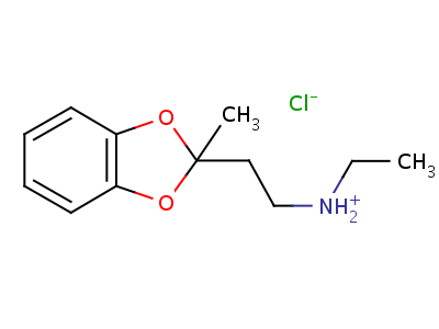 2-(2-(Ethylamino)ethyl)-2-methyl-1,3-benzodioxole hydrochlorideStructure,52400-55-2Structure 2-(2-(Ethylamino)ethyl)-2-methyl-1,3-benzodioxole hydrochloride Structure,52400-55-2Structure