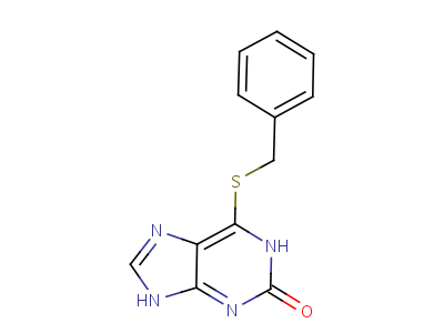 6-(Benzylthio)purin-2-olStructure,5446-42-4Structure 6-(Benzylthio)purin-2-ol Structure,5446-42-4Structure
