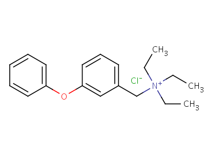 3-苯氧基芐基三乙基銨結構式,56562-66-4結構式