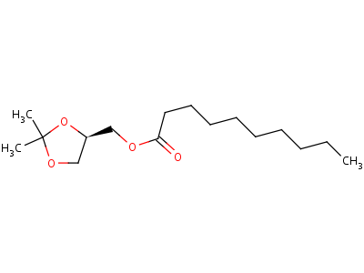 1,2-Isopropylidene-3-decanoylglycerolStructure,57416-00-9Structure 1,2-Isopropylidene-3-decanoylglycerol Structure,57416-00-9Structure