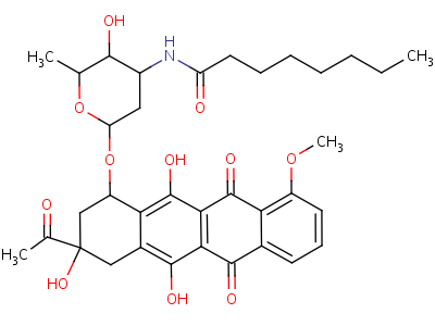 N-octanoyldaunorubicinStructure,62327-70-2Structure N-octanoyldaunorubicin Structure,62327-70-2Structure