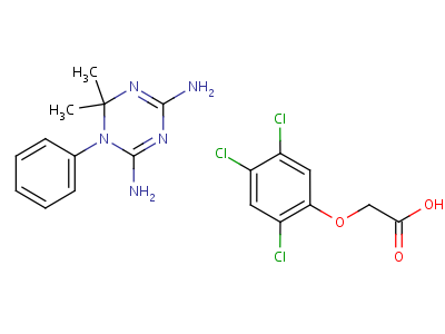 1,3,5-Triazine,4,6-diamino-1,2-dihydro-2,2-dimethyl-1-phenyl-,2,4,5-trichloroStructure,63979-37-3Structure 1,3,5-Triazine,4,6-diamino-1,2-dihydro-2,2-dimethyl-1-phenyl-,2,4,5-trichloro Structure,63979-37-3Structure