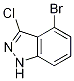 1H-Indazole, 4-bromo-3-chloro-Structure,1000343-46-3Structure 1H-Indazole, 4-bromo-3-chloro- Structure,1000343-46-3Structure