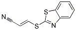 Acrylonitrile, 3-(2-benzothiazolylthio)-(7ci,8ci)Structure,10004-56-5Structure Acrylonitrile, 3-(2-benzothiazolylthio)-(7ci,8ci) Structure,10004-56-5Structure