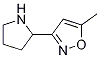 5-Methyl-3-(pyrrolidin-2-yl)isoxazoleStructure,1000932-34-2Structure 5-Methyl-3-(pyrrolidin-2-yl)isoxazole Structure,1000932-34-2Structure