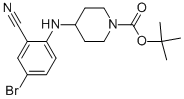 Tert-butyl 4-(4-bromo-2-cyanophenylamino)piperidine-1-carboxylateStructure,1003020-50-5Structure Tert-butyl 4-(4-bromo-2-cyanophenylamino)piperidine-1-carboxylate Structure,1003020-50-5Structure