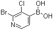 2-Bromo-3-chloropyridine-4-boronic acidStructure,1003043-31-9Structure 2-Bromo-3-chloropyridine-4-boronic acid Structure,1003043-31-9Structure