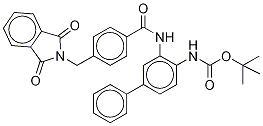 N-[3-[[4-[(1,3-二氫-1,3-二氧代-2H-異吲哚-2-基)甲基]苯甲?；鵠氨基][1,1-聯(lián)苯]-4-基]氨基甲酸叔丁酯結(jié)構(gòu)式_1003316-11-7結(jié)構(gòu)式