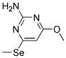 2-Pyrimidinamine, 4-methoxy-6-(methylseleno)-(9ci)Structure,100559-66-8Structure 2-Pyrimidinamine, 4-methoxy-6-(methylseleno)-(9ci) Structure,100559-66-8Structure