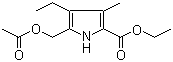 5-(乙酰氧甲基)-4-乙基-3-甲基-1H-吡咯-2-羧酸乙酯結(jié)構(gòu)式_100619-73-6結(jié)構(gòu)式