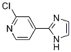 2-Chloro-4-(1h-2-imidazolyl)pyridineStructure,1006589-03-2Structure 2-Chloro-4-(1h-2-imidazolyl)pyridine Structure,1006589-03-2Structure