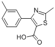 2-Methyl-4-m-tolyl-thiazole-5-carboxylic acidStructure,1007873-60-0Structure 2-Methyl-4-m-tolyl-thiazole-5-carboxylic acid Structure,1007873-60-0Structure