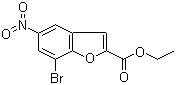 2-Benzofurancarboxylic acid, 7-bromo-5-nitro-, ethyl esterStructure,1010072-35-1Structure 2-Benzofurancarboxylic acid, 7-bromo-5-nitro-, ethyl ester Structure,1010072-35-1Structure