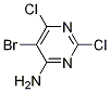 4-Pyrimidinamine, 5-bromo-2,6-dichloro-Structure,101012-11-7Structure 4-Pyrimidinamine, 5-bromo-2,6-dichloro- Structure,101012-11-7Structure