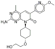 2-Amino-8-((1r,4r)-4-(2-hydroxyethoxy)cyclohexyl)-6-(6-methoxypyridin-3-yl)-4-methylpyrido[2,3-d]pyrimidin-7(8h)-one Structure,1013101-36-4Structure