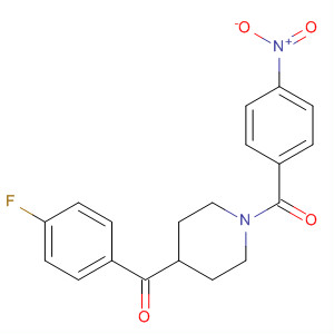 4-(4-氟苯甲酰基)-1-(4-硝基苯甲?；?哌啶結(jié)構(gòu)式_101387-76-2結(jié)構(gòu)式