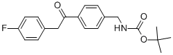 {4-[2-(4-氟-苯基)-乙?；鵠-芐基}-氨基甲酸叔丁酯結(jié)構(gòu)式_1017781-69-9結(jié)構(gòu)式