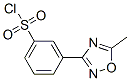 3-(5-Methyl-1,2,4-oxadiazol-3-yl)benzenesulfonyl chlorideStructure,10185-62-3Structure 3-(5-Methyl-1,2,4-oxadiazol-3-yl)benzenesulfonyl chloride Structure,10185-62-3Structure