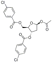 1-0-Acetyl-3,5-di-o-(p-chlorobenzoy)-2-deoxy-α,β-d-ribofuranosideStructure,1019659-88-1Structure 1-0-Acetyl-3,5-di-o-(p-chlorobenzoy)-2-deoxy-α,β-d-ribofuranoside Structure,1019659-88-1Structure