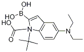 2-硼-5-(二乙氨基)-1H-吲哚-1-羧酸-1-(1,1-二甲基乙基)酯結(jié)構(gòu)式_1021342-95-9結(jié)構(gòu)式