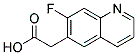 2-(7-Fluoroquinolin-6-yl)acetic acidStructure,1022091-54-8Structure 2-(7-Fluoroquinolin-6-yl)acetic acid Structure,1022091-54-8Structure