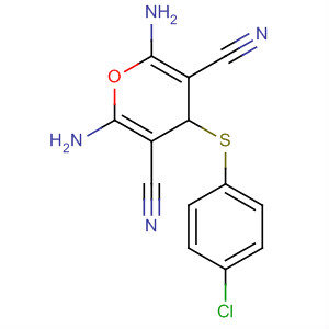 2,6-Diamino-4-(4-chlorophenyl)-4h-thiopyran-3,5-dicarbonitrileStructure,102423-75-6Structure 2,6-Diamino-4-(4-chlorophenyl)-4h-thiopyran-3,5-dicarbonitrile Structure,102423-75-6Structure