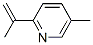 Pyridine, 5-methyl-2-(1-methylethenyl)-(9ci)Structure,102879-27-6Structure Pyridine, 5-methyl-2-(1-methylethenyl)-(9ci) Structure,102879-27-6Structure