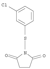 1-(3-Chlorophenylthio)-1h-pyrrole-2,5-dioneStructure,103027-69-6Structure 1-(3-Chlorophenylthio)-1h-pyrrole-2,5-dione Structure,103027-69-6Structure