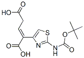 2-(2-tert-Butoxycarbonylaminothiazol-4-yl)-2-pentenedioic acid Structure,103054-22-4Structure