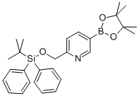 2-(Tert-butyldiphenylsilanyl)oxymethyl-pyridine-5-boronic acid pinacol esterStructure,1032758-84-1Structure 2-(Tert-butyldiphenylsilanyl)oxymethyl-pyridine-5-boronic acid pinacol ester Structure,1032758-84-1Structure