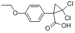 2,2-Dichloro-1-(4-ethoxyphenyl)cyclopropanecarboxylic acidStructure,104023-75-8Structure 2,2-Dichloro-1-(4-ethoxyphenyl)cyclopropanecarboxylic acid Structure,104023-75-8Structure