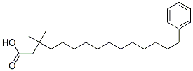 3,3-Dimethyl-15-phenylpentadecanoic acidStructure,104426-54-2Structure 3,3-Dimethyl-15-phenylpentadecanoic acid Structure,104426-54-2Structure