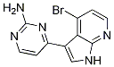 4-(4-溴-1H-吡咯并[2,3-B]吡啶-3-基)-2-嘧啶胺結(jié)構(gòu)式_1048967-01-6結(jié)構(gòu)式