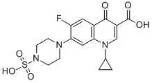 1-Cyclopropyl-6-fluoro-4-oxo-7-(4-sulfopiperazin-1-yl)quinoline-3-carboxylic acidStructure,105093-21-8Structure 1-Cyclopropyl-6-fluoro-4-oxo-7-(4-sulfopiperazin-1-yl)quinoline-3-carboxylic acid Structure,105093-21-8Structure