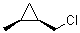 (1R,2R)-順式-1-(氯甲基)-2-甲基環(huán)丙烷結(jié)構(gòu)式_10524-04-6結(jié)構(gòu)式