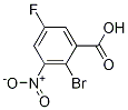 2-Bromo-5-fluoro-3-nitrobenzoic acidStructure,1055331-73-1Structure 2-Bromo-5-fluoro-3-nitrobenzoic acid Structure,1055331-73-1Structure