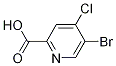 5-Bromo-4-chloropicolinic acidStructure,1060802-25-6Structure 5-Bromo-4-chloropicolinic acid Structure,1060802-25-6Structure