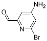 4-Amino-6-bromo-pyridine-2-carbaldehydeStructure,1060809-66-6Structure 4-Amino-6-bromo-pyridine-2-carbaldehyde Structure,1060809-66-6Structure