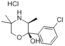 (+)-(2S,3S)-2-(3-chlorophenyl)-3,5,5-trimethylmorpholin-2-ol Structure,106083-71-0Structure