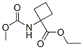 Cyclobutanecarboxylic acid, 1-[(methoxycarbonyl)amino]-, ethyl ester (9ci) Structure,106366-63-6Structure