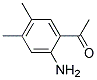 Ethanone, 1-(2-amino-4,5-dimethylphenyl)-(9ci)Structure,106634-67-7Structure Ethanone, 1-(2-amino-4,5-dimethylphenyl)-(9ci) Structure,106634-67-7Structure