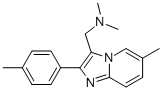 N,N-二甲基-1-(6-甲基-2-(對(duì)甲苯)咪唑并[1,2-a]吡啶-3-基)甲胺結(jié)構(gòu)式_106961-33-5結(jié)構(gòu)式