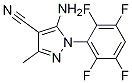 5-氨基-4-氰基-3-甲基-1-(2,3,5,6-四氟苯基)吡唑結(jié)構(gòu)式_1072944-90-1結(jié)構(gòu)式