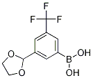 3-(1,3-Dioxolan-2-yl)-5-(trifluoromethyl)phenylboronic acidStructure,1072946-51-0Structure 3-(1,3-Dioxolan-2-yl)-5-(trifluoromethyl)phenylboronic acid Structure,1072946-51-0Structure