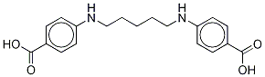 4,4’-(1,5-Pentanediyldiimino)dibenzoic AcidStructure,1081849-97-9Structure 4,4’-(1,5-Pentanediyldiimino)dibenzoic Acid Structure,1081849-97-9Structure
