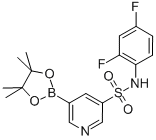 N-(2,4-二氟苯基)-5-(4,4,5,5-四甲基-1,3,2-二噁硼烷-2-基)-3-吡啶磺酰胺結(jié)構(gòu)式_1083326-30-0結(jié)構(gòu)式