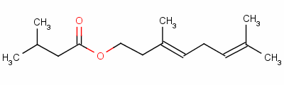 Geranyl isovalerateStructure,109-20-6Structure Geranyl isovalerate Structure,109-20-6Structure