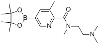 n-[2-(二甲基氨基)乙基]-n,3-二甲基-5-(4,4,5,5-四甲基-1,3,2-二噁硼烷-2-基)-2-吡啶羧酰胺結構式_1092563-61-5結構式